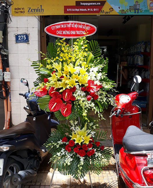 kệ hoa chúc mừng khai trương