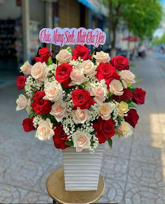 Mẫu Lẵng Hoa Khai Trương