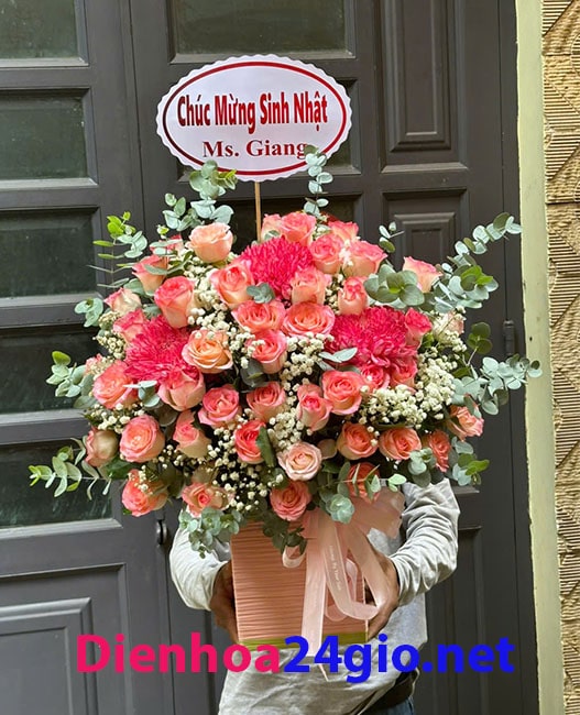 Mẫu Lẵng Hoa Khai Trương