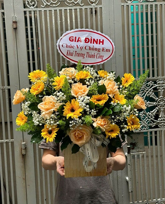 Mẫu Lẵng Hoa Khai Trương